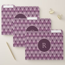 Triangles Pattern File Folder