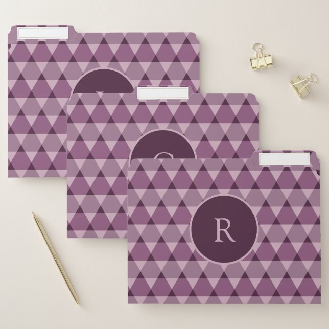 Triangles Pattern File Folder (Set)