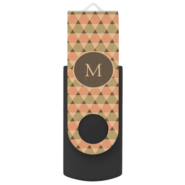 Triangles Pattern Flash Drive (Front Vertical)