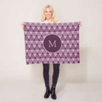 Triangles Pattern Fleece Blanket