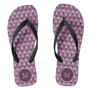 Triangles Pattern Flip Flops