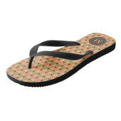 Triangles Pattern Flip Flops (Angled)