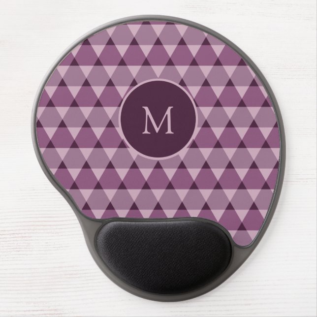 Triangles Pattern Gel Mouse Pad (Front)