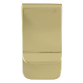 Triangles Pattern Gold Finish Money Clip (Back)