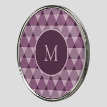 Triangles Pattern Golf Ball Marker