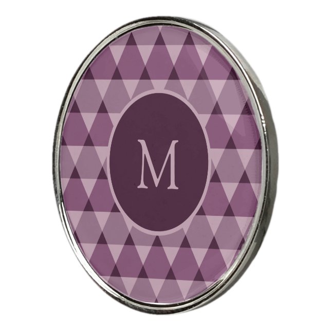 Triangles Pattern Golf Ball Marker (3/4)