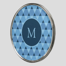 Triangles Pattern Golf Ball Marker