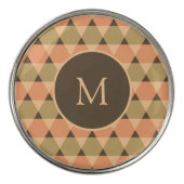 Triangles Pattern Golf Ball Marker (Front)