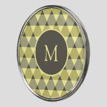 Triangles Pattern Golf Ball Marker