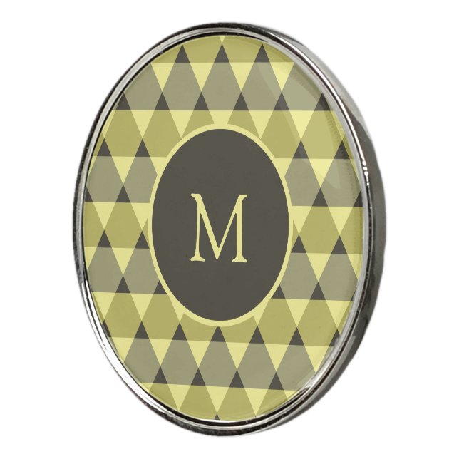Triangles Pattern Golf Ball Marker (3/4)