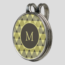 Triangles Pattern Golf Hat Clip
