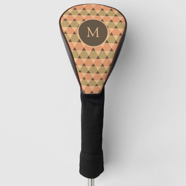 Triangles Pattern Golf Head Cover (Front)