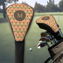 Triangles Pattern Golf Head Cover