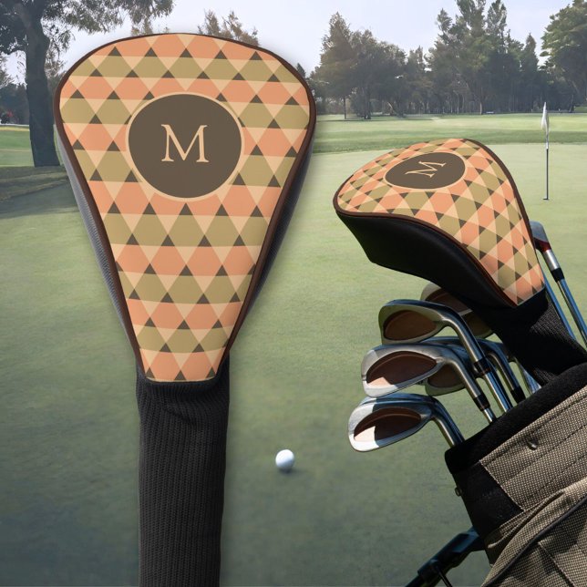 Triangles Pattern Golf Head Cover (Creator Uploaded)
