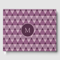Triangles Pattern Guest Book