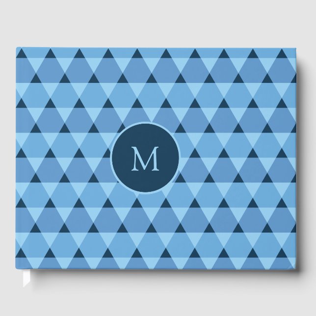 Triangles Pattern Guest Book (Front)