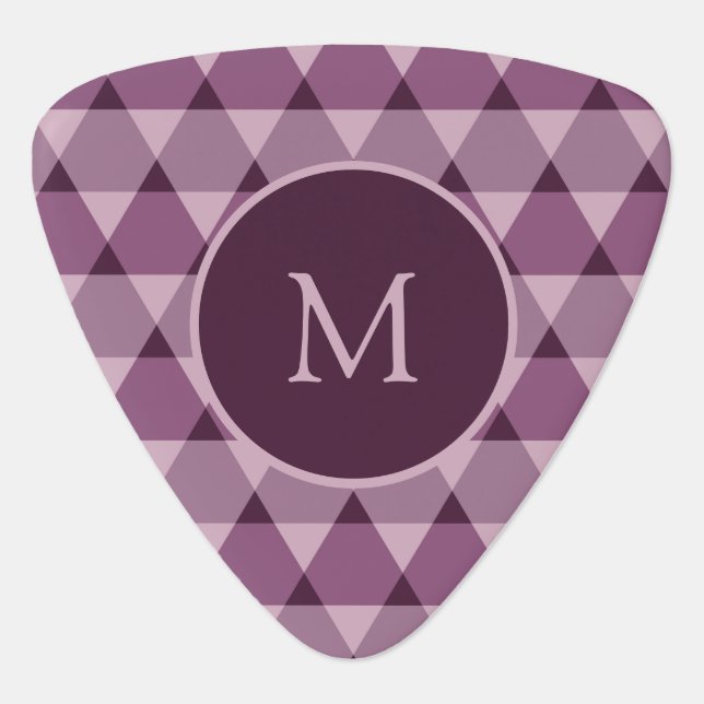Triangles Pattern Guitar Pick (Front)