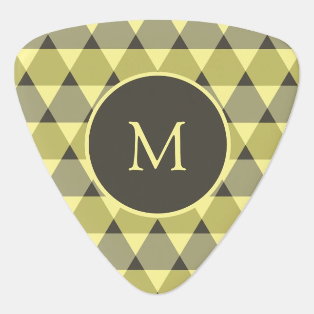 Triangles Pattern Guitar Pick (Front)