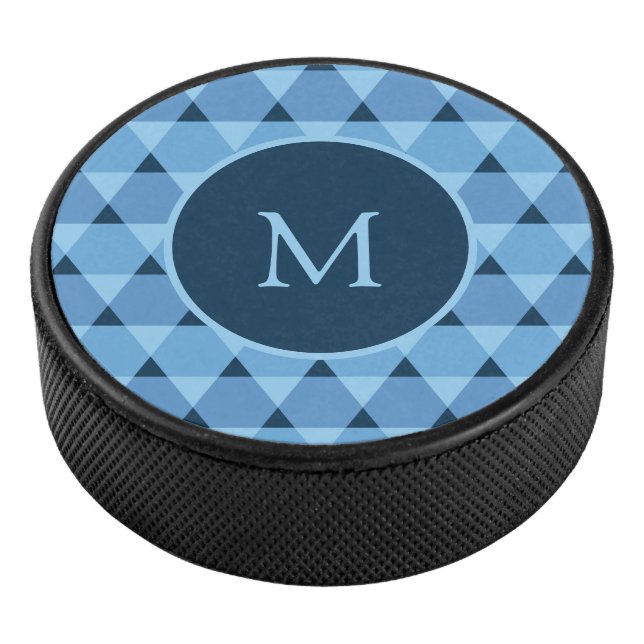 Triangles Pattern Hockey Puck (3/4)