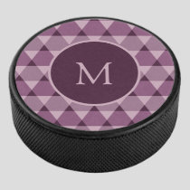 Triangles Pattern Hockey Puck