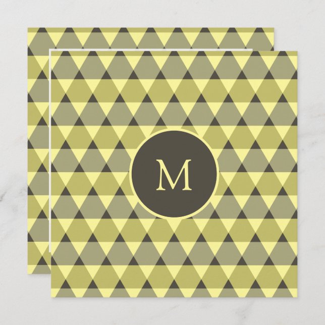 Triangles Pattern Invitation (Front/Back)