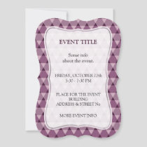 Triangles Pattern Invitation