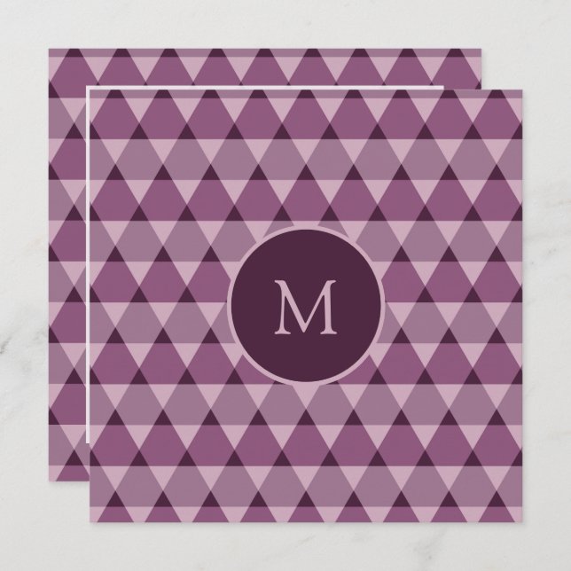 Triangles Pattern Invitation (Front/Back)