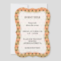 Triangles Pattern Invitation