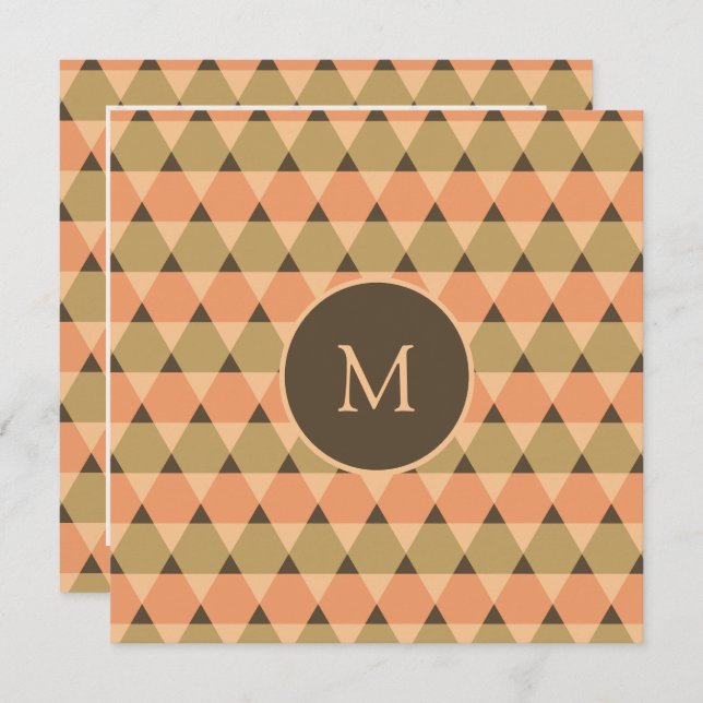 Triangles Pattern Invitation (Front/Back)