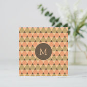 Triangles Pattern Invitation (Standing Front)