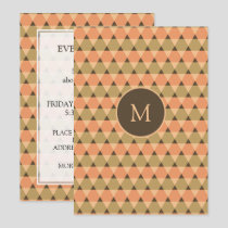 Triangles Pattern Invitation