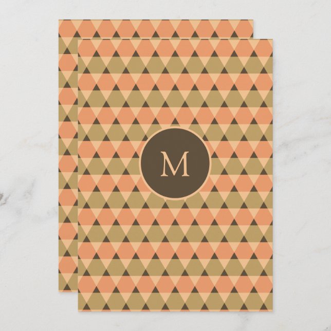Triangles Pattern Invitation (Front/Back)