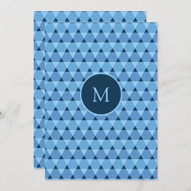 Triangles Pattern Invitation (Front/Back)