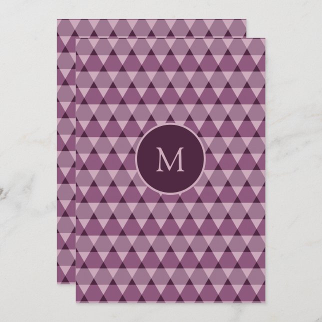 Triangles Pattern Invitation (Front/Back)