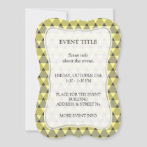 Triangles Pattern Invitation