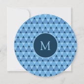 Triangles Pattern Invitation (Front)