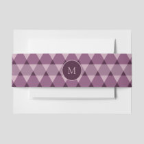 Triangles Pattern Invitation Belly Band