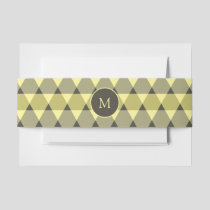 Triangles Pattern Invitation Belly Band