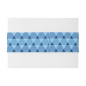 Triangles Pattern Invitation Belly Band (Back Example)