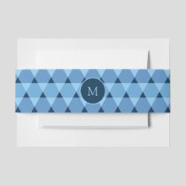 Triangles Pattern Invitation Belly Band