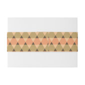 Triangles Pattern Invitation Belly Band (Back Example)