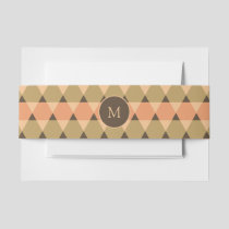 Triangles Pattern Invitation Belly Band