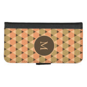 Triangles Pattern iPhone Wallet Case (Front (Horizontal))