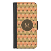Triangles Pattern iPhone Wallet Case (Front)