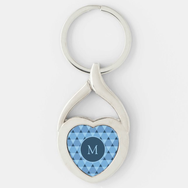 Triangles Pattern Keychain (Front)