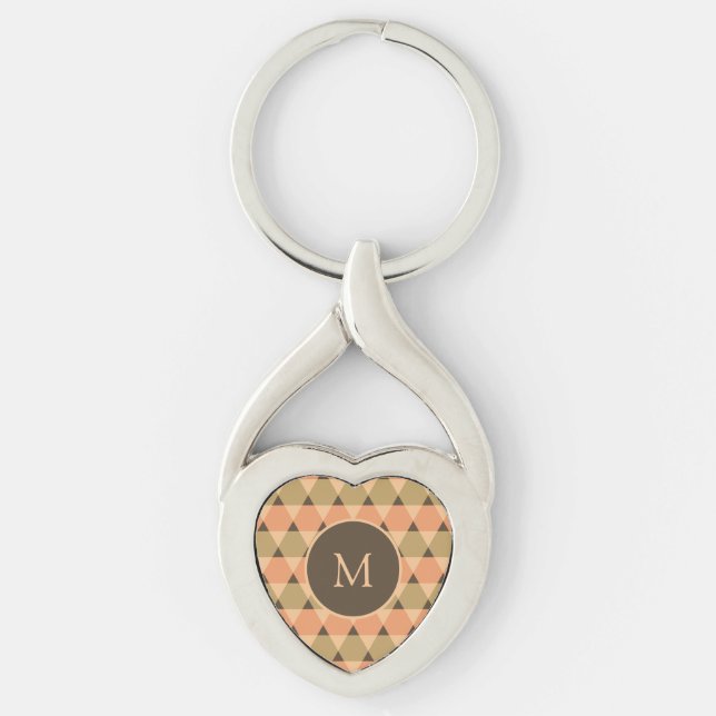 Triangles Pattern Keychain (Front)