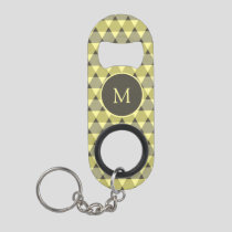 Triangles Pattern Keychain Bottle Opener