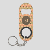 Triangles Pattern Keychain Bottle Opener