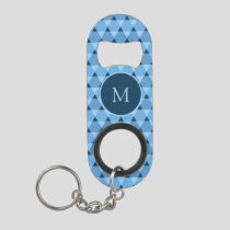 Triangles Pattern Keychain Bottle Opener