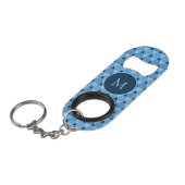 Triangles Pattern Keychain Bottle Opener (Front Angled)